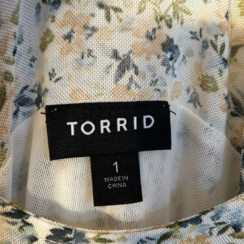 NWT Torrid stretch mesh ruched top, Torrid size 1 - Picture 6 of 7